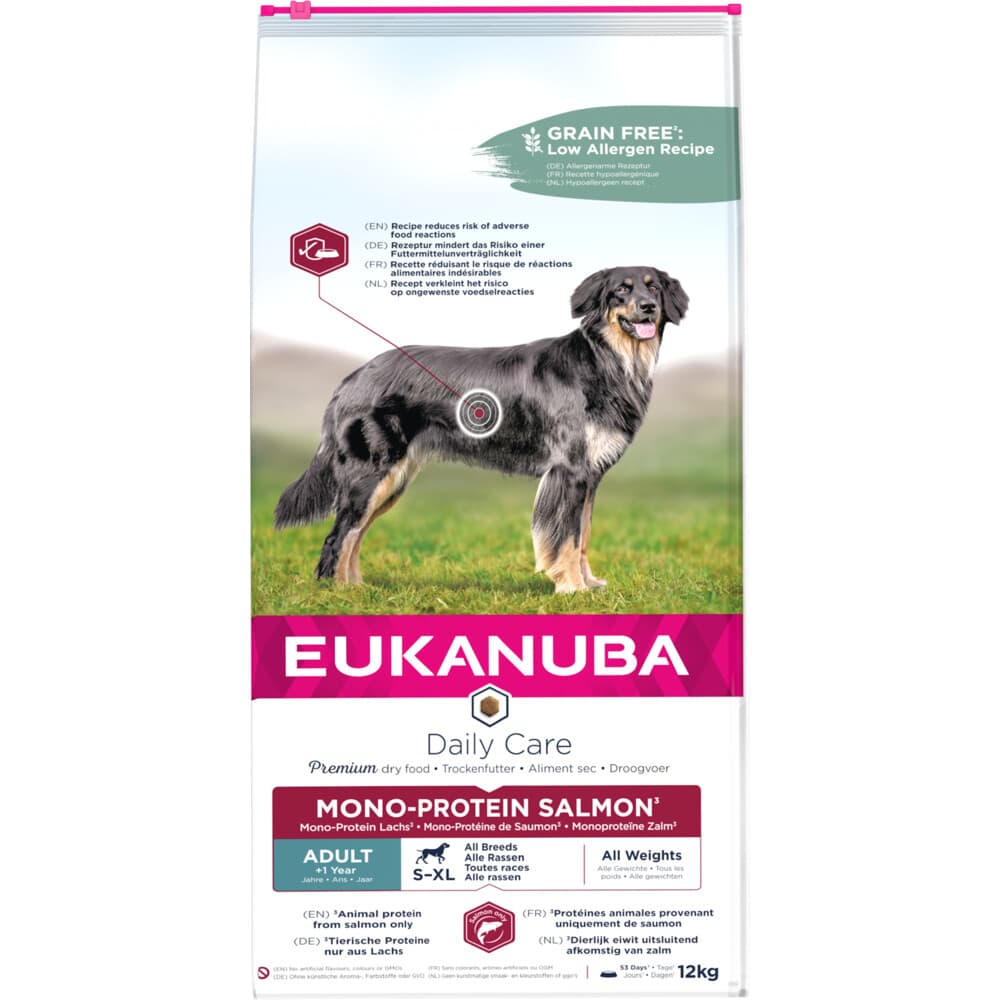 Eukanuba Adult Mono Proteïne Hondenvoer Zalm 12 kg