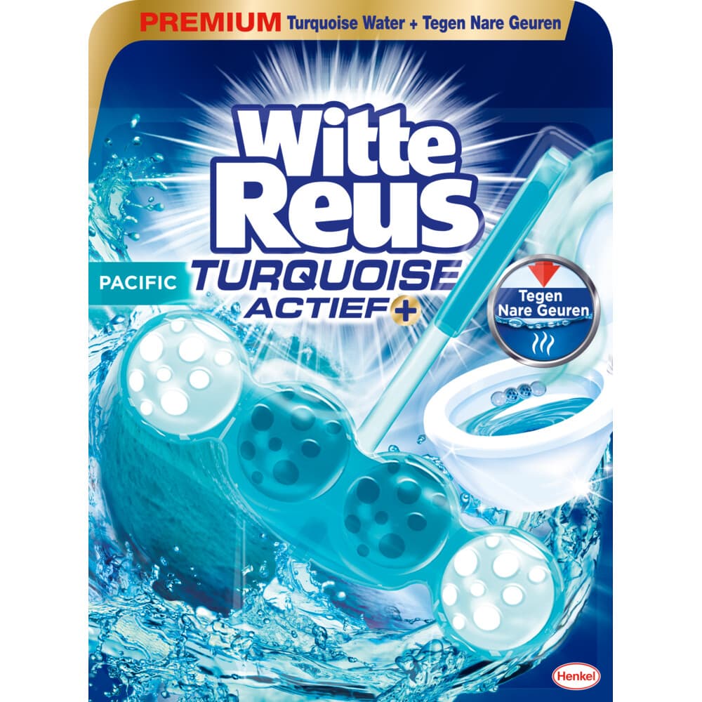 10x Witte Reus Toiletblok Turquoise Actief