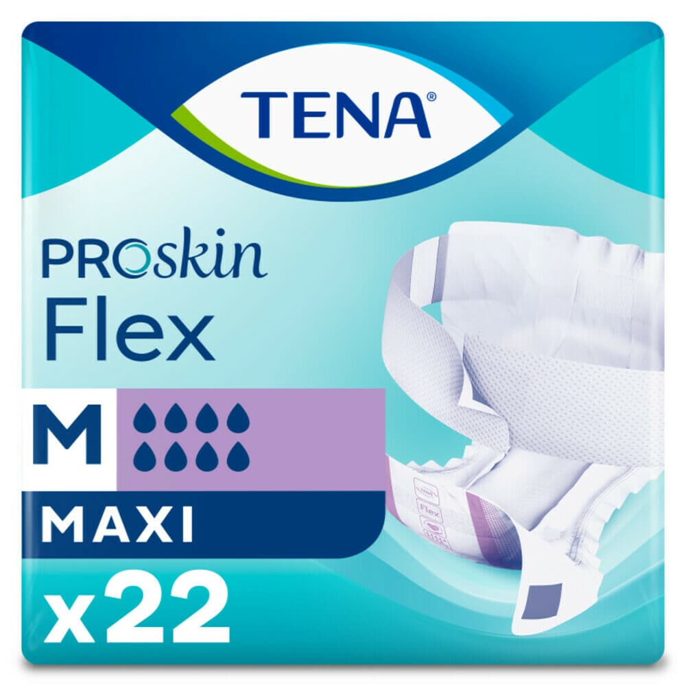 3x TENA Proskin Flex Maxi M 22 stuks