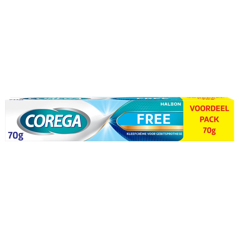 Corega Kleefcrème Free Kunstgebitverzorging 70 gr