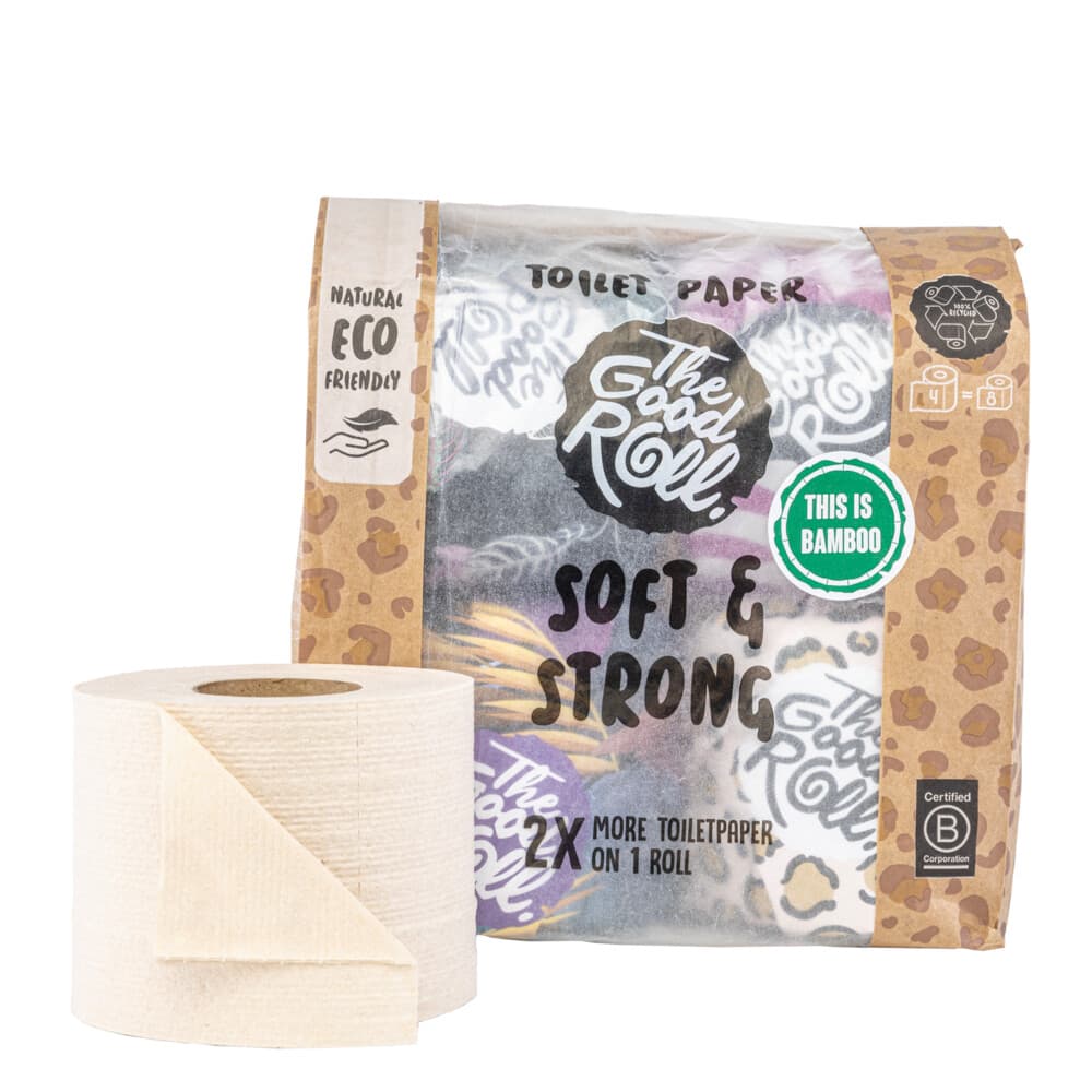 The Good Roll Bamboe Toiletpapier 2-laags 4 stuks