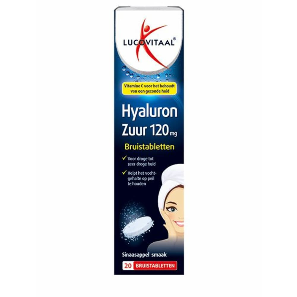 2+2 gratis: Lucovitaal Hyaluronzuur Bruistabletten 20 tabletten