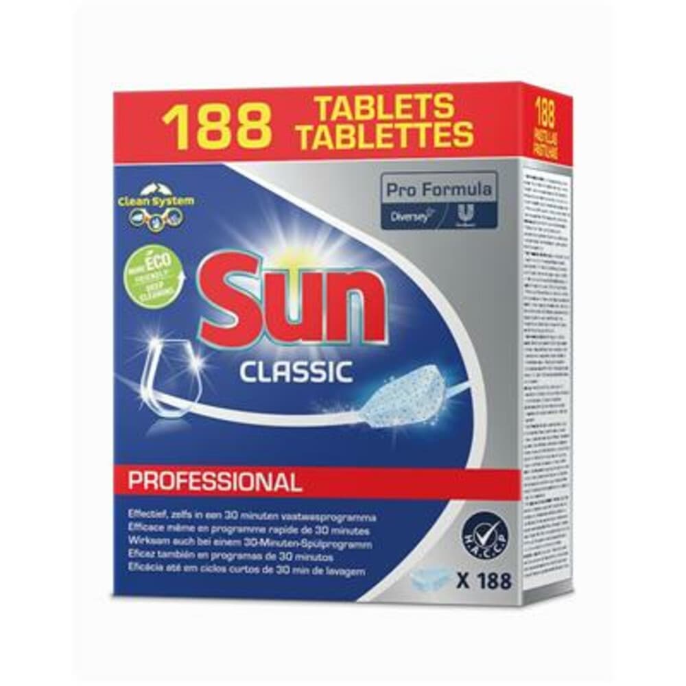 Sun Professional Vaatwastabletten Classic Professional 188 stuks