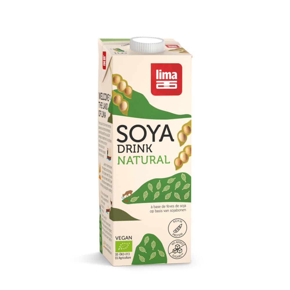 8x Lima Soja Drink Natural 1 liter