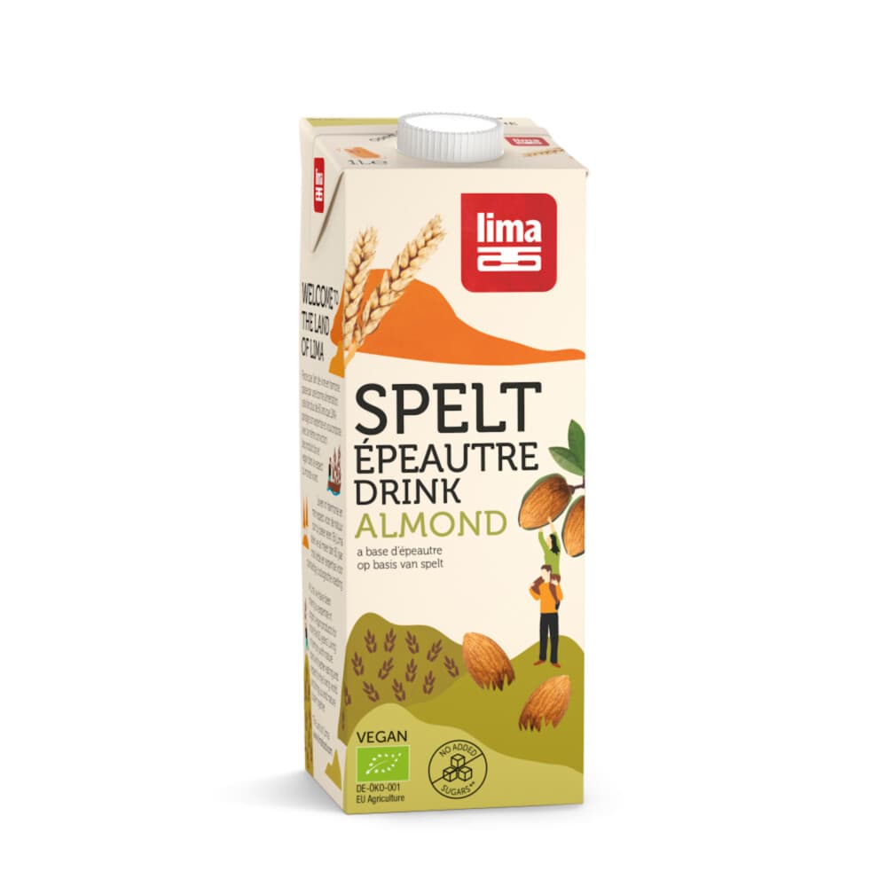 8x Lima Spelt Drink Amandel 1 liter