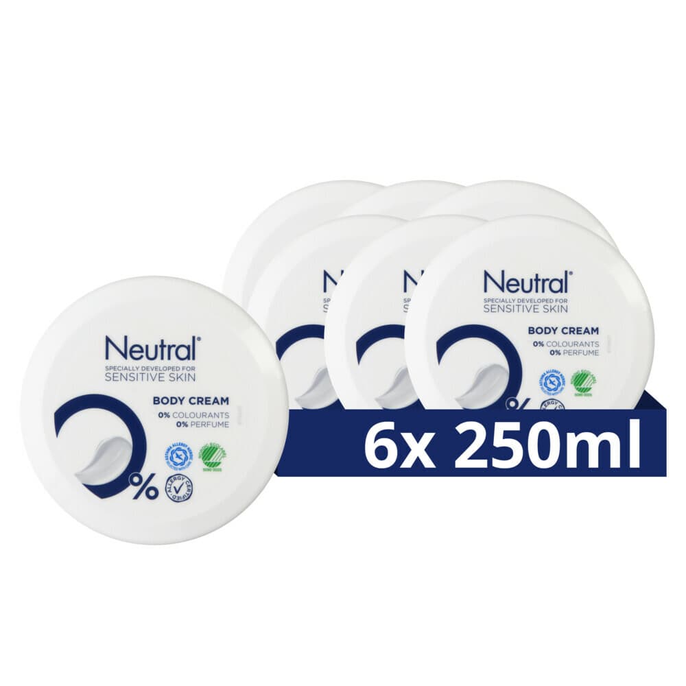 6x Neutral Bodycrème Parfumvrije 250 ml