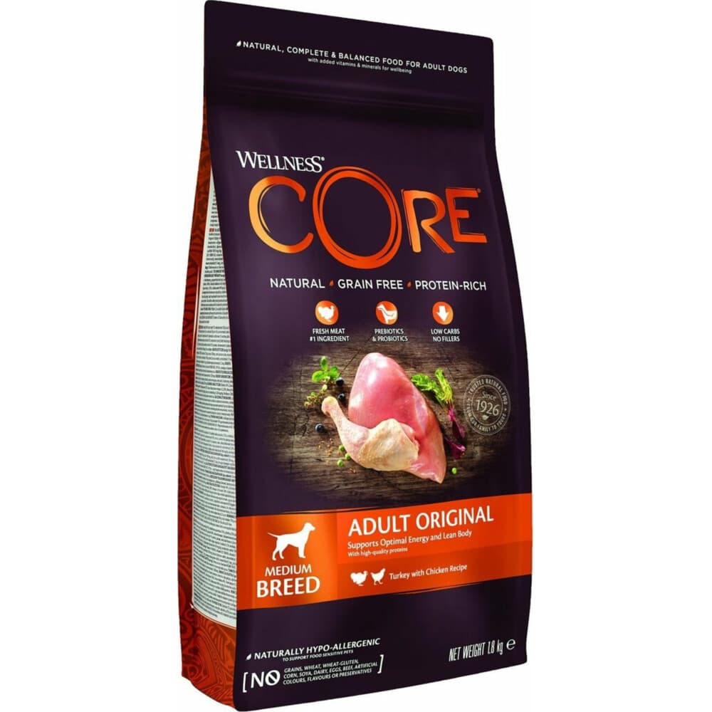 Wellness Core Hondenvoer Original Kalkoen - Kip 1,8 kg