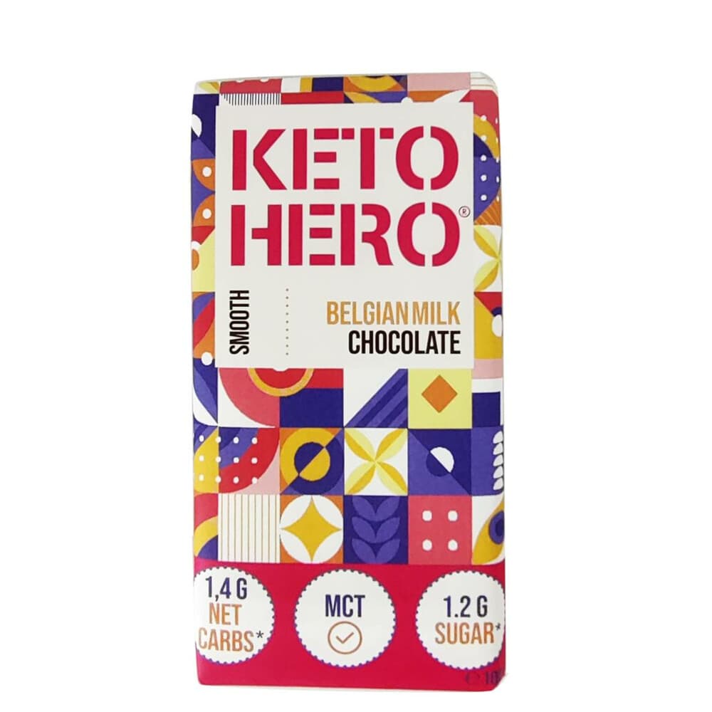 3x Keto Hero Chocolade Reep Melk 100 gr