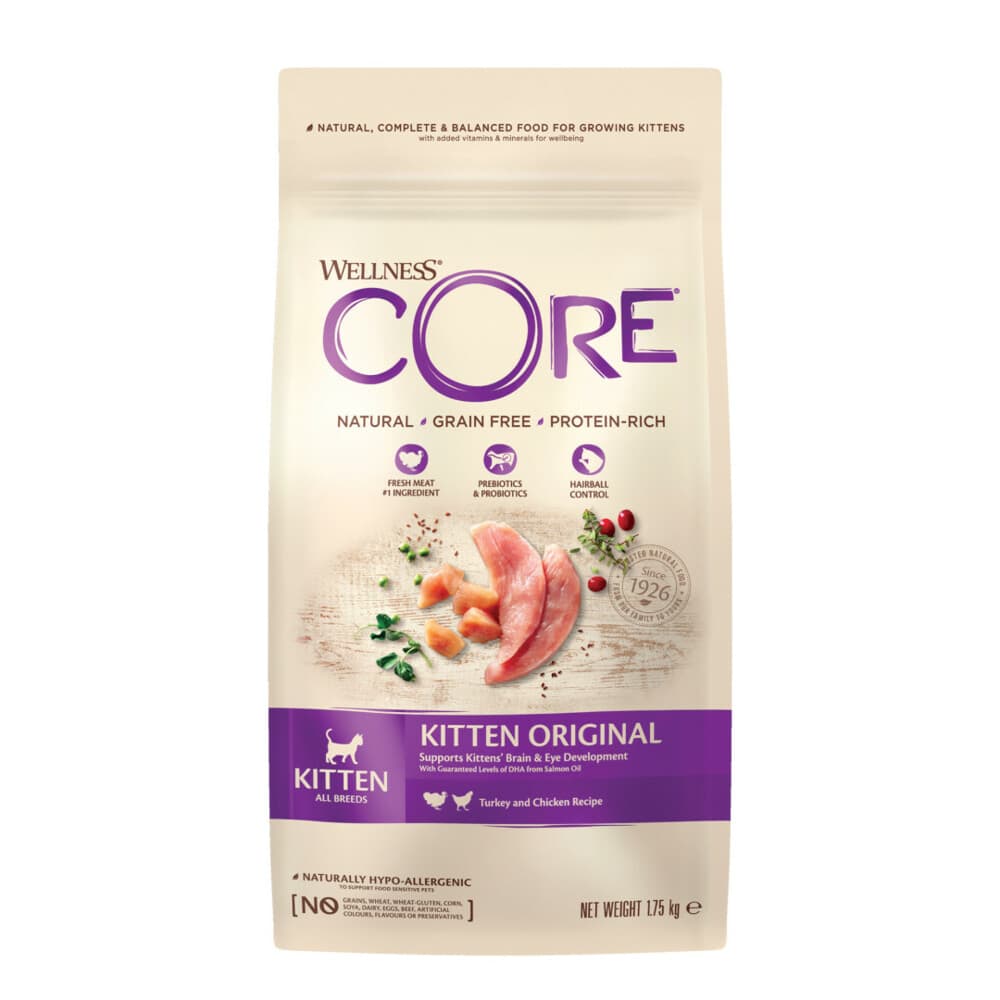 Wellness Core Kattenvoer Kitten Kalkoen - Zalm 1,75 kg