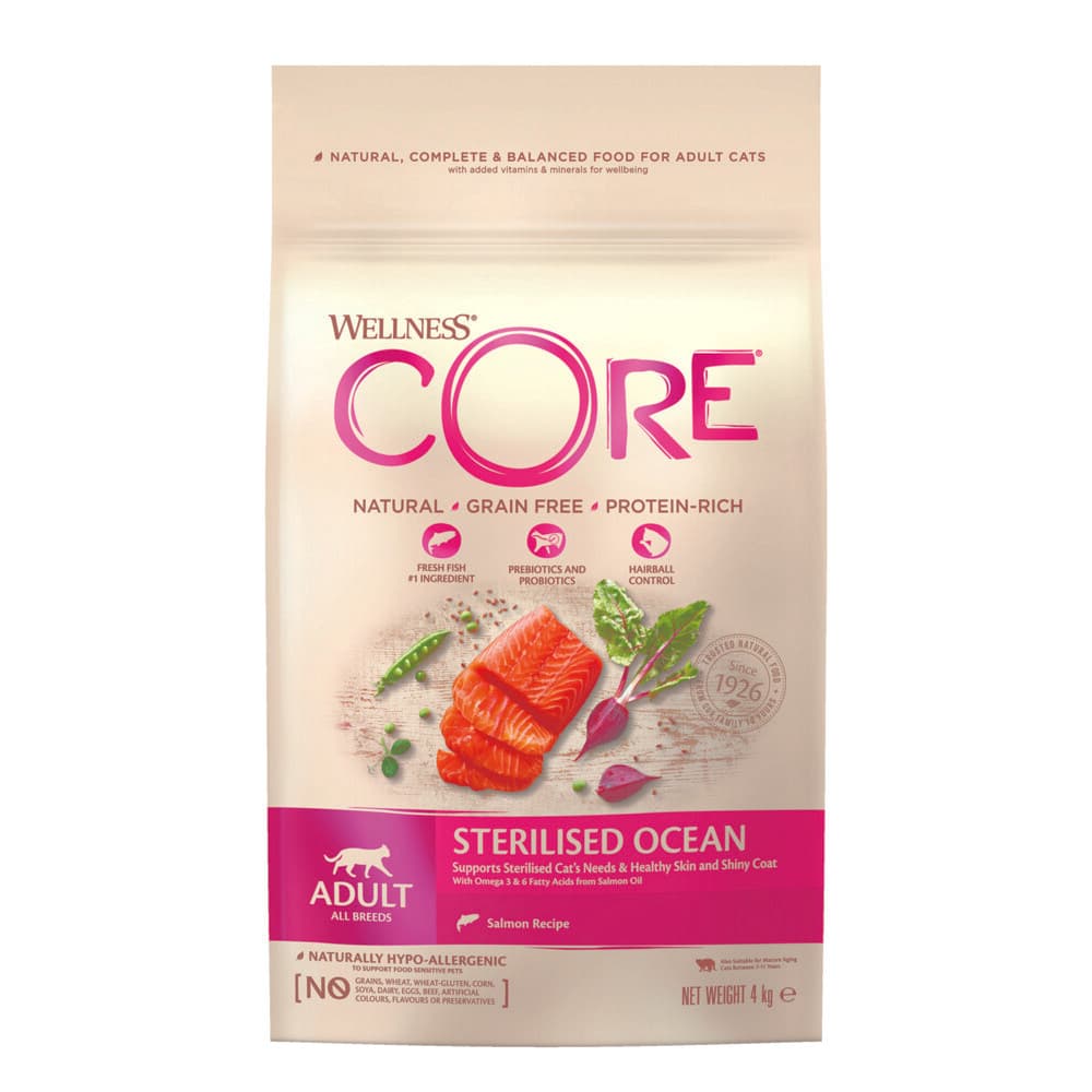 Wellness Core Kattenvoer Sterilised Zalm 4 kg