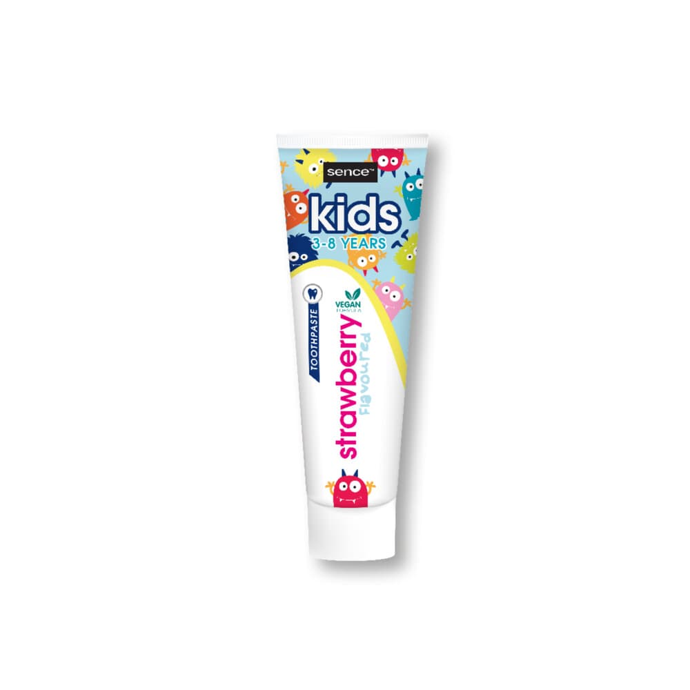 3x Sence Fresh Tandpasta Kids Strawberry 75 ml