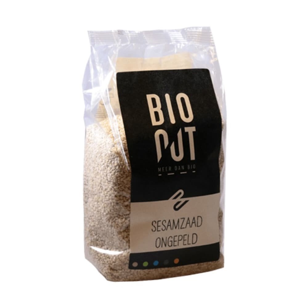 3x Bionut Biologisch Sesamzaad Ongepeld 500 gr