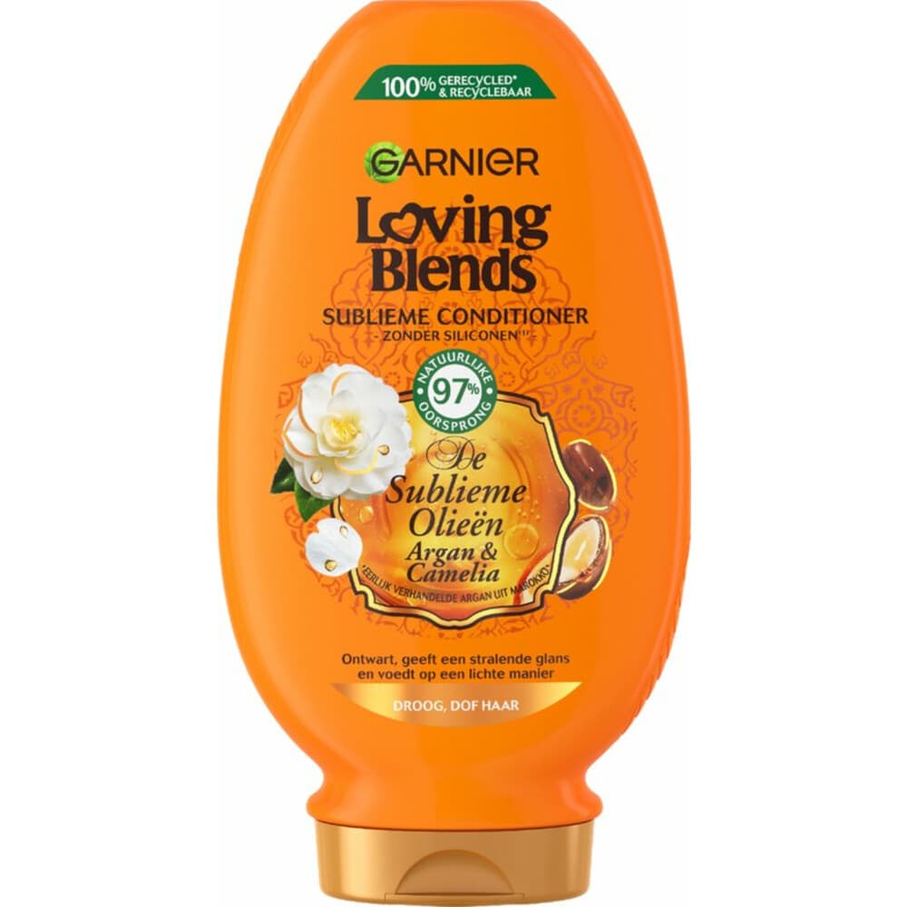 1+1 gratis: Garnier Loving Blends Argan- en Cameliaolie Conditioner 250 ml