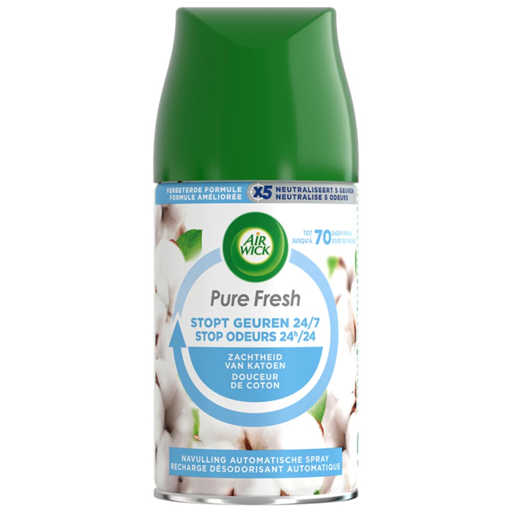 Air Wick Freshmatic Pure Fresh Navulling Zachtheid van Katoen 250 ml