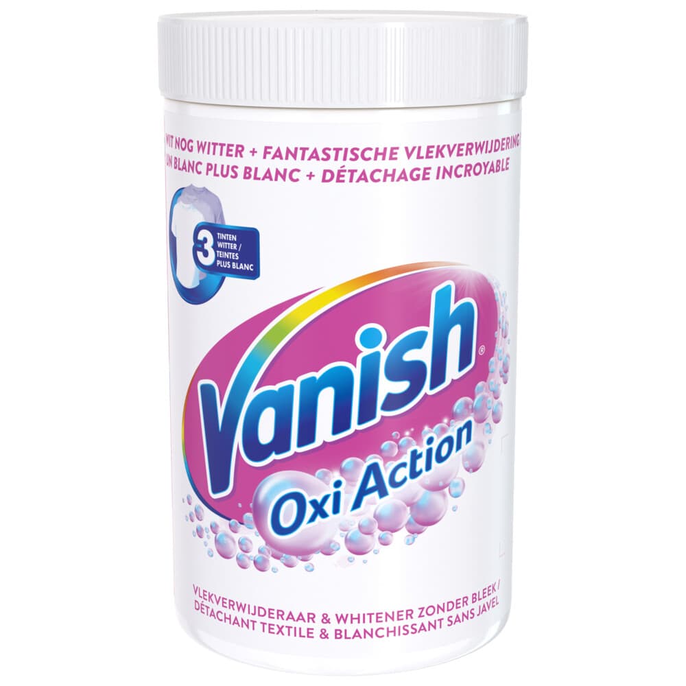 2e halve prijs: Vanish Oxi Action Poeder Witte Was 1500 gr