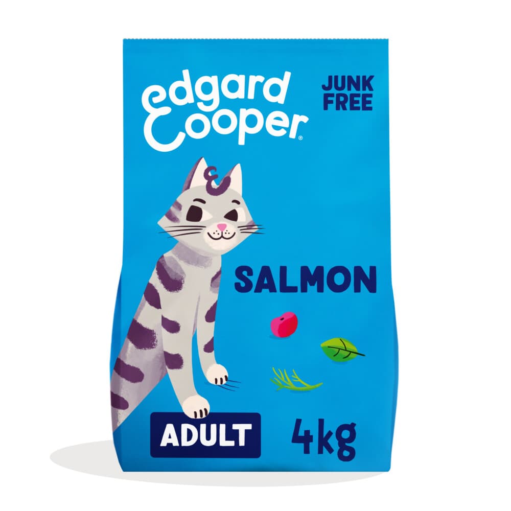 3x Edgard&Cooper Kattenvoer Adult Zalm 4 kg