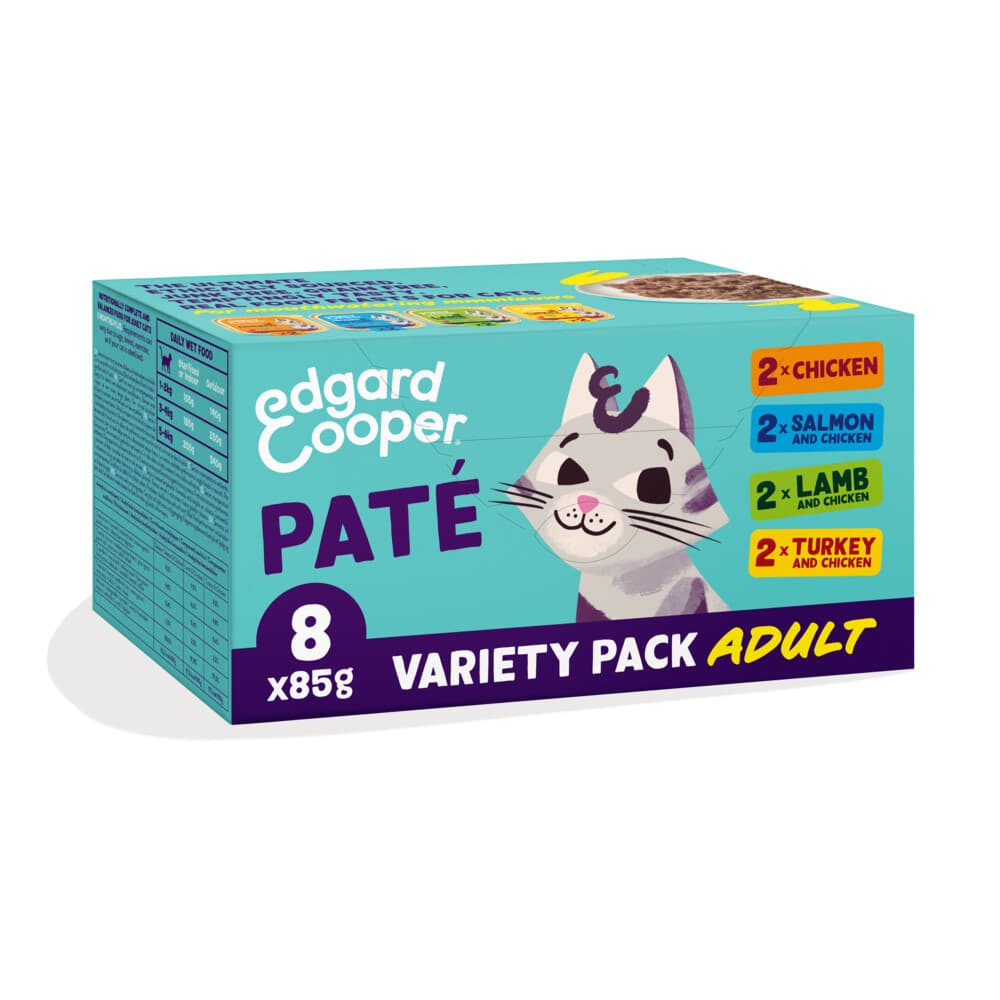 Edgard&Cooper Kattenvoer Adult Multipack Pate 8 x 85 gr