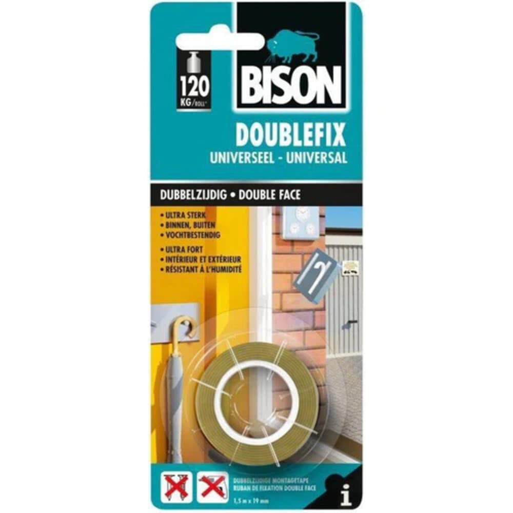 6x Bison Tape Doublefix Universeel 1,5 meter