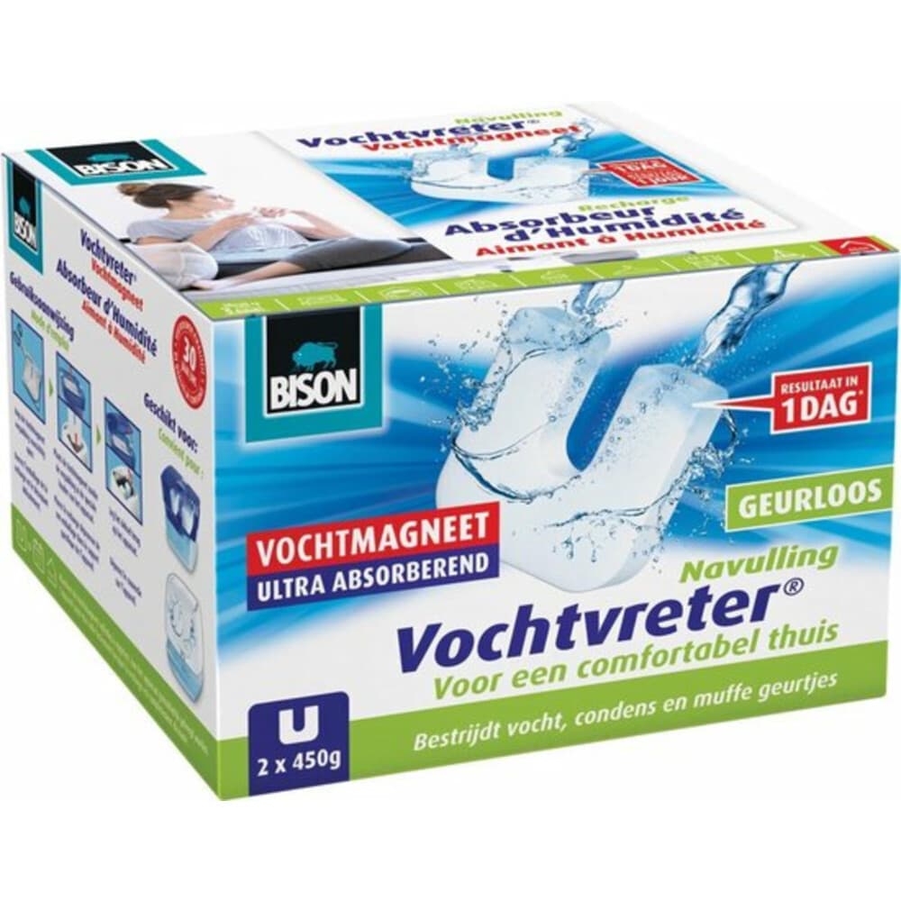 Bison Vochtvreter Ambiance Magneet Neutraal 2 x 450 gr