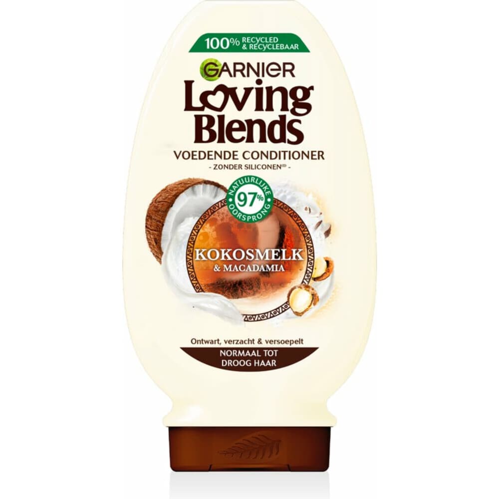 1+1 gratis: Garnier Loving Blends Kokosmelk en Macadamia Conditioner 250 ml