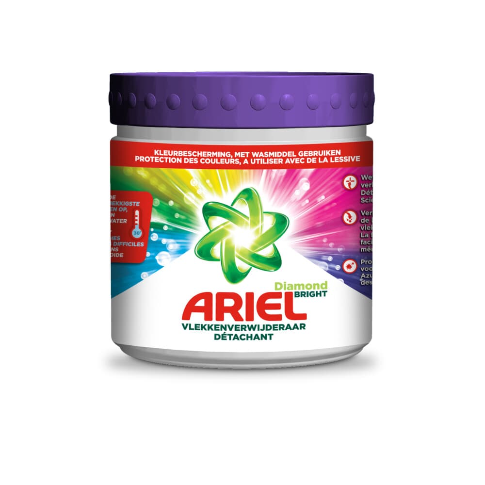 2+1 gratis: Ariel Vlekverwijderaar Diamond Bright Gekleurde Was 500 gr