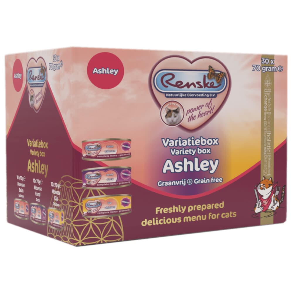 Renske Vers Variatiebox Kattenvoer Nat Ashley 30 x 70 gr