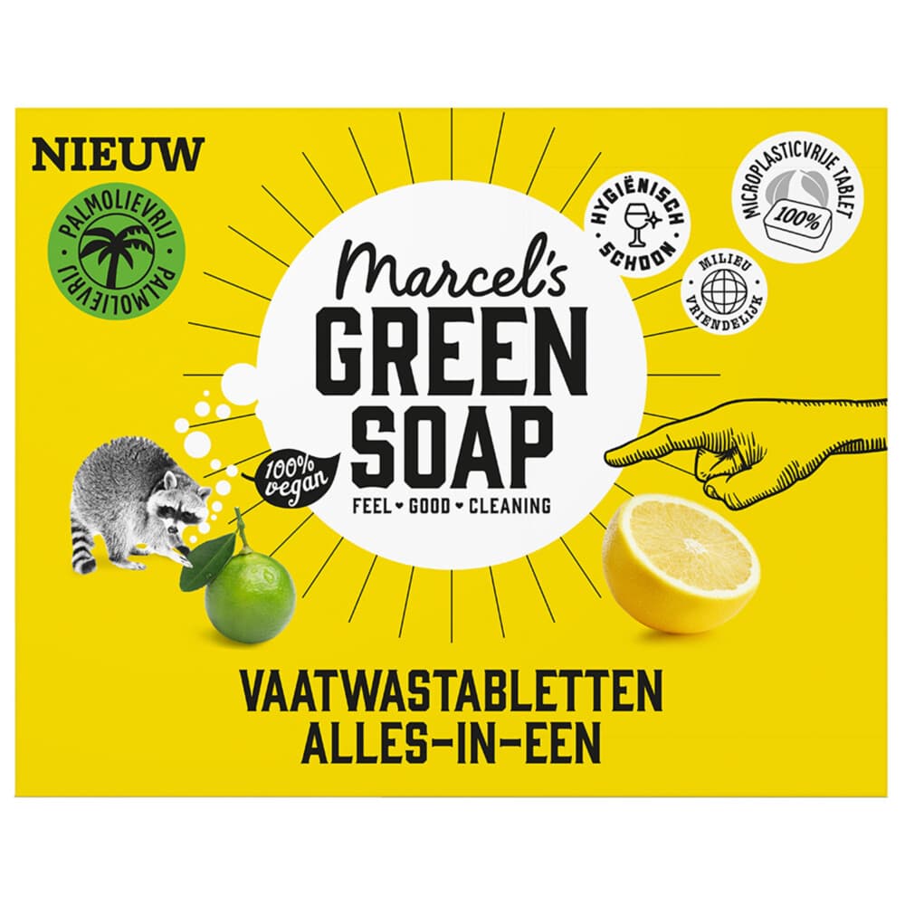 Marcel's Green Soap Vaatwastabletten All-In-One 25 stuks