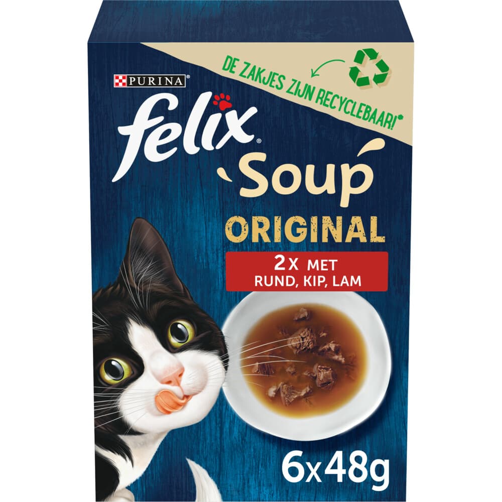 8x Felix Soup Countryside Selectie 6 x 48 gr