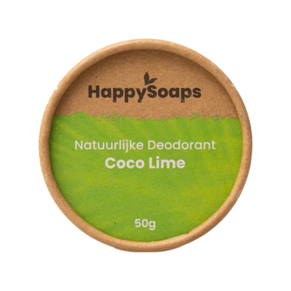 HappySoaps Natuurlijke Deodorant Kokos En Limoen 50 gr