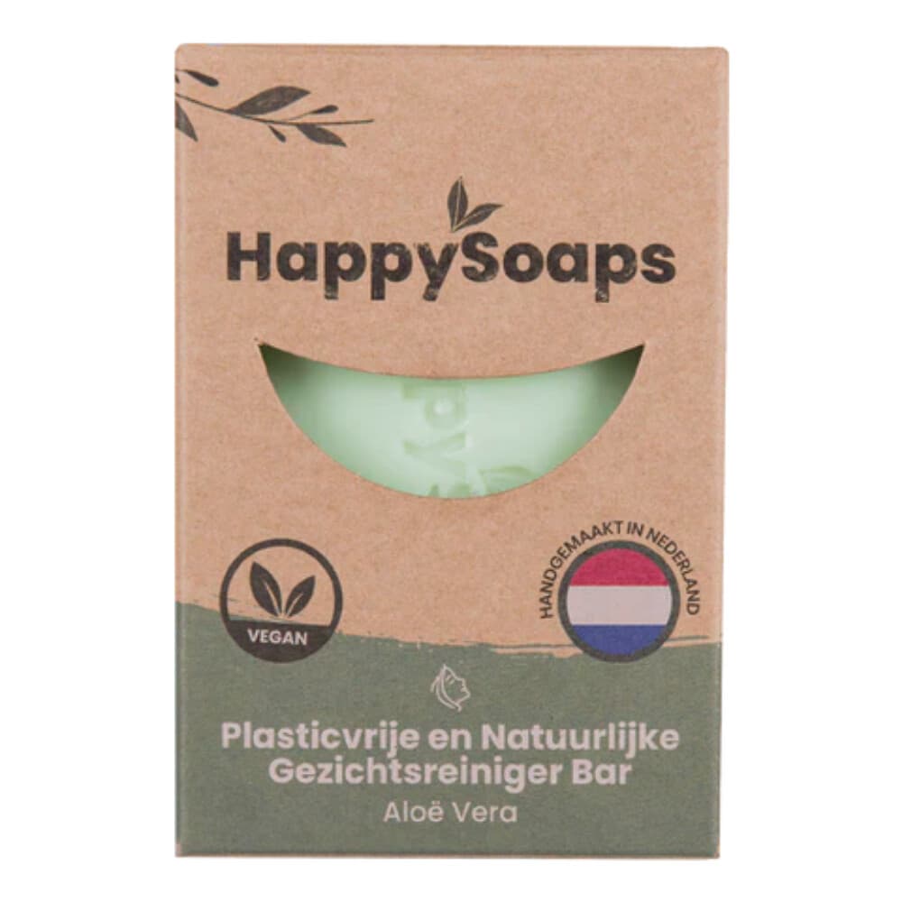 HappySoaps Gezichtsreiniger Bar Aloë Vera 70 gr