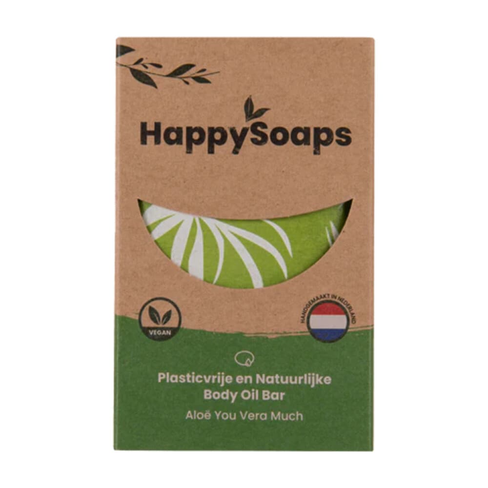 HappySoaps Body Oil Bar Aloë You Vera Much 70 gr