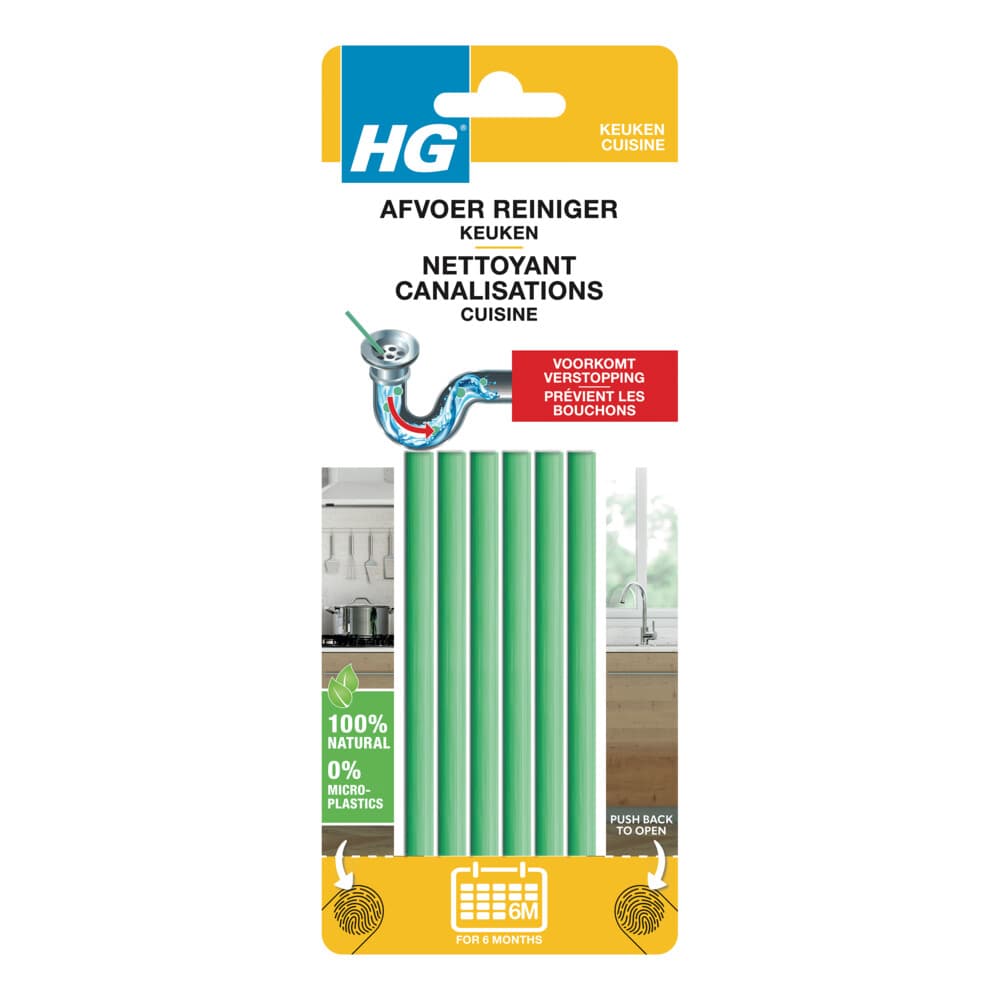 HG Afvoerreiniger Sticks 6 stuks