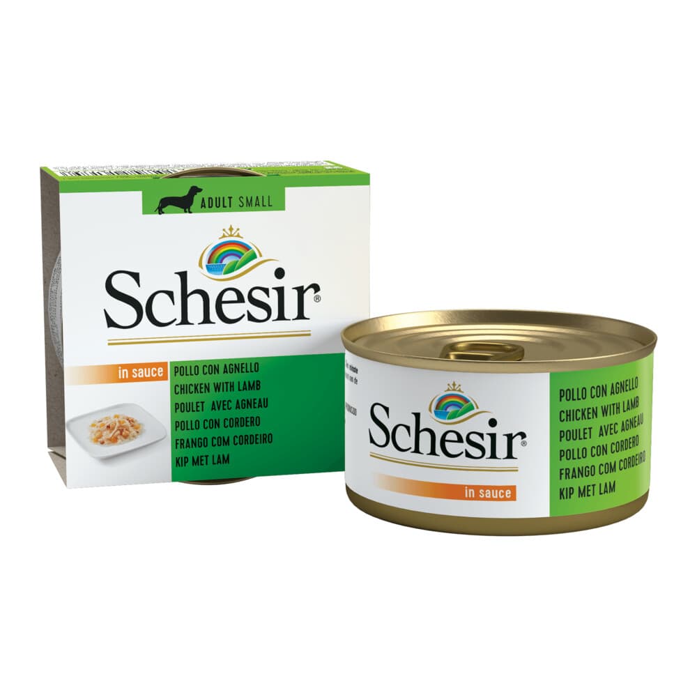 Schesir Hondenvoer Kip Lam in Saus 85 gr