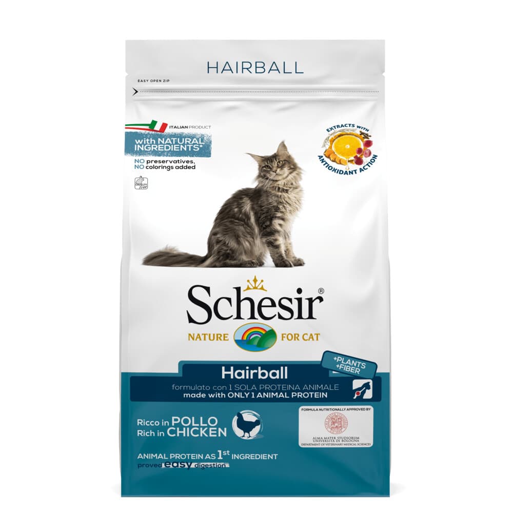 Schesir Kattenvoer Dry Hairball Kip 1,5 kg