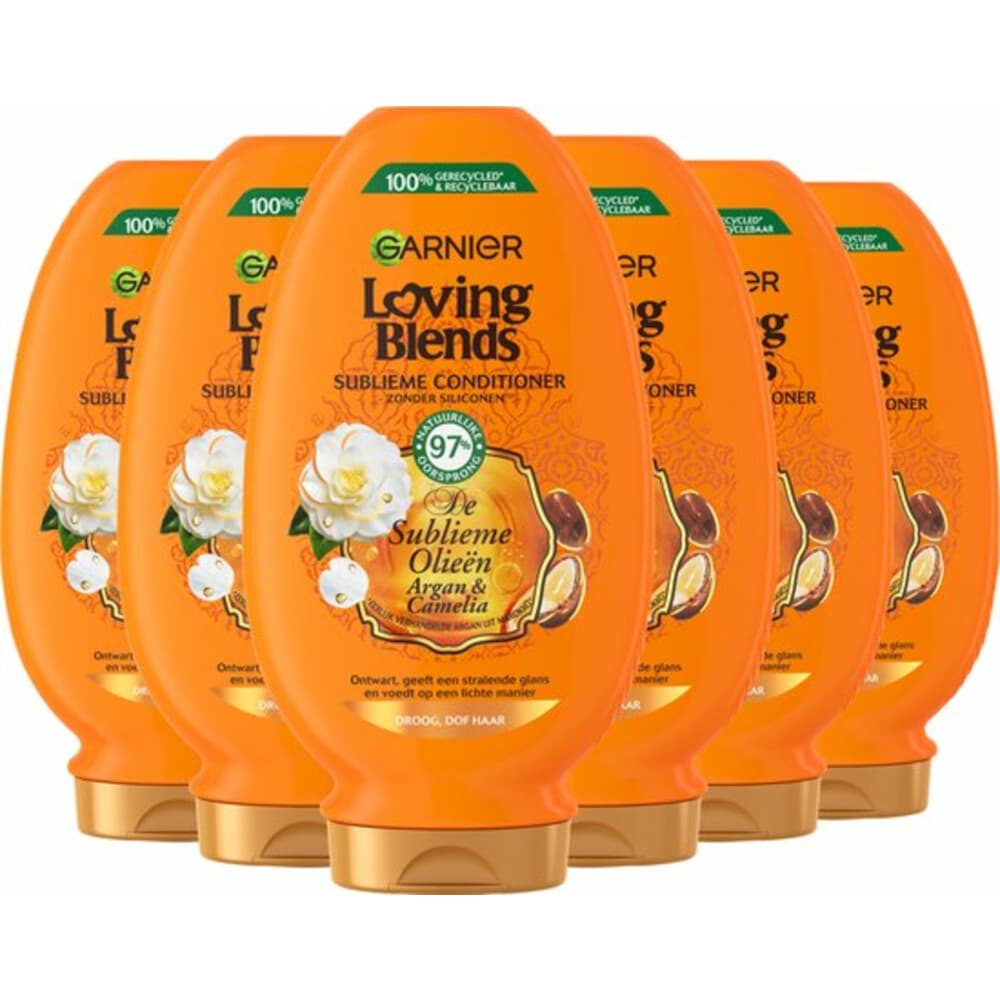 6x Garnier Loving Blends Argan- en Cameliaolie Conditioner 250 ml
