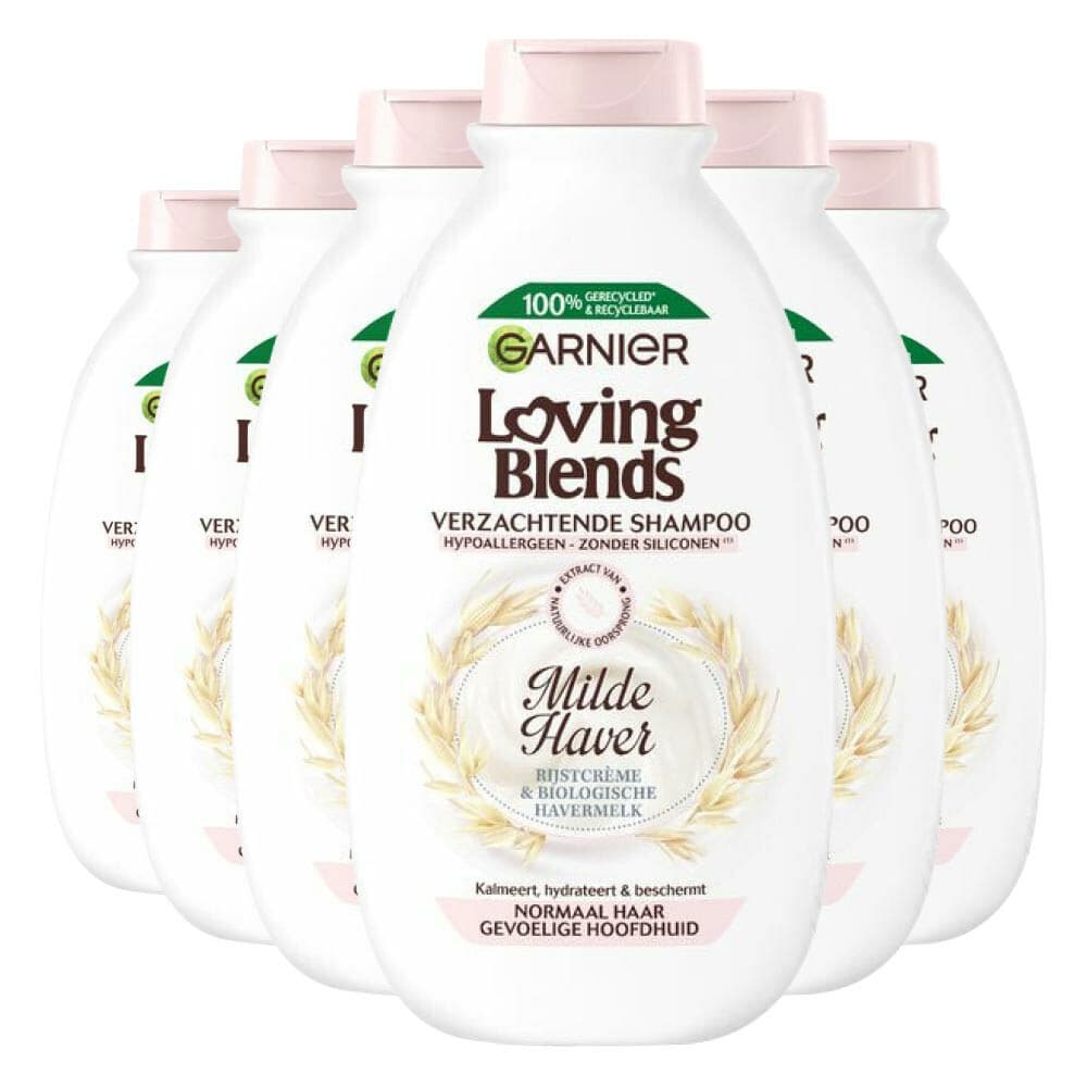 6x Garnier Loving Blends Milde Haver Shampoo 300 ml