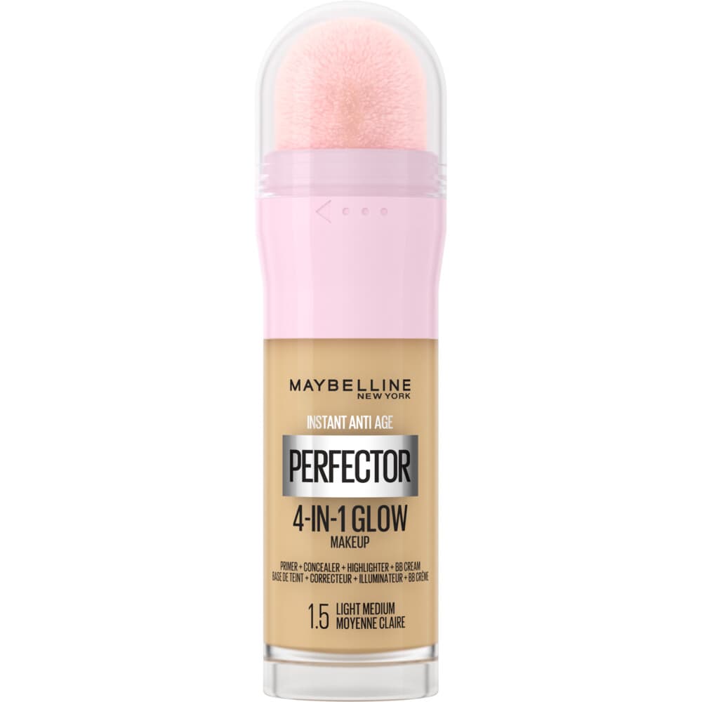 1+1 gratis: Maybelline Instant Anti-Age Perfector 4-in-1 Glow Concealer 1.5 Light Medium 20 ml