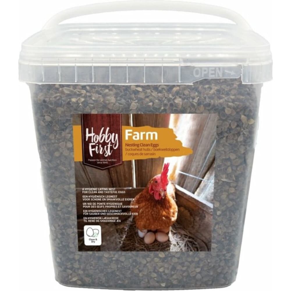 HobbyFirst Farm Nesting Boekweitdoppen 5 liter