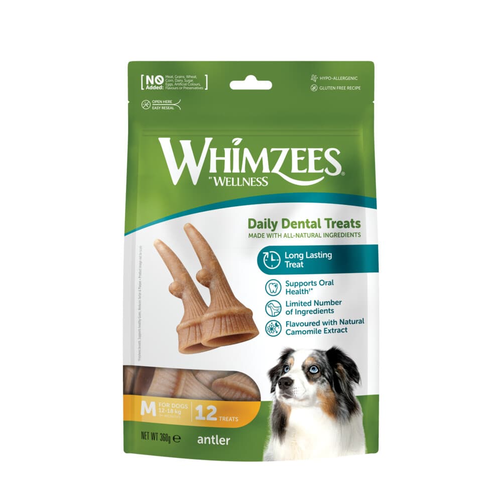 Whimzees Voordeelverpakking Occupy Antler M 12 stuks