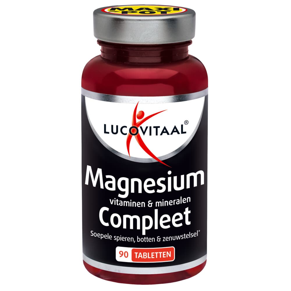 2+2 gratis: Lucovitaal Magnesium Vitaminen&Mineralen Compleet 90 Tabletten