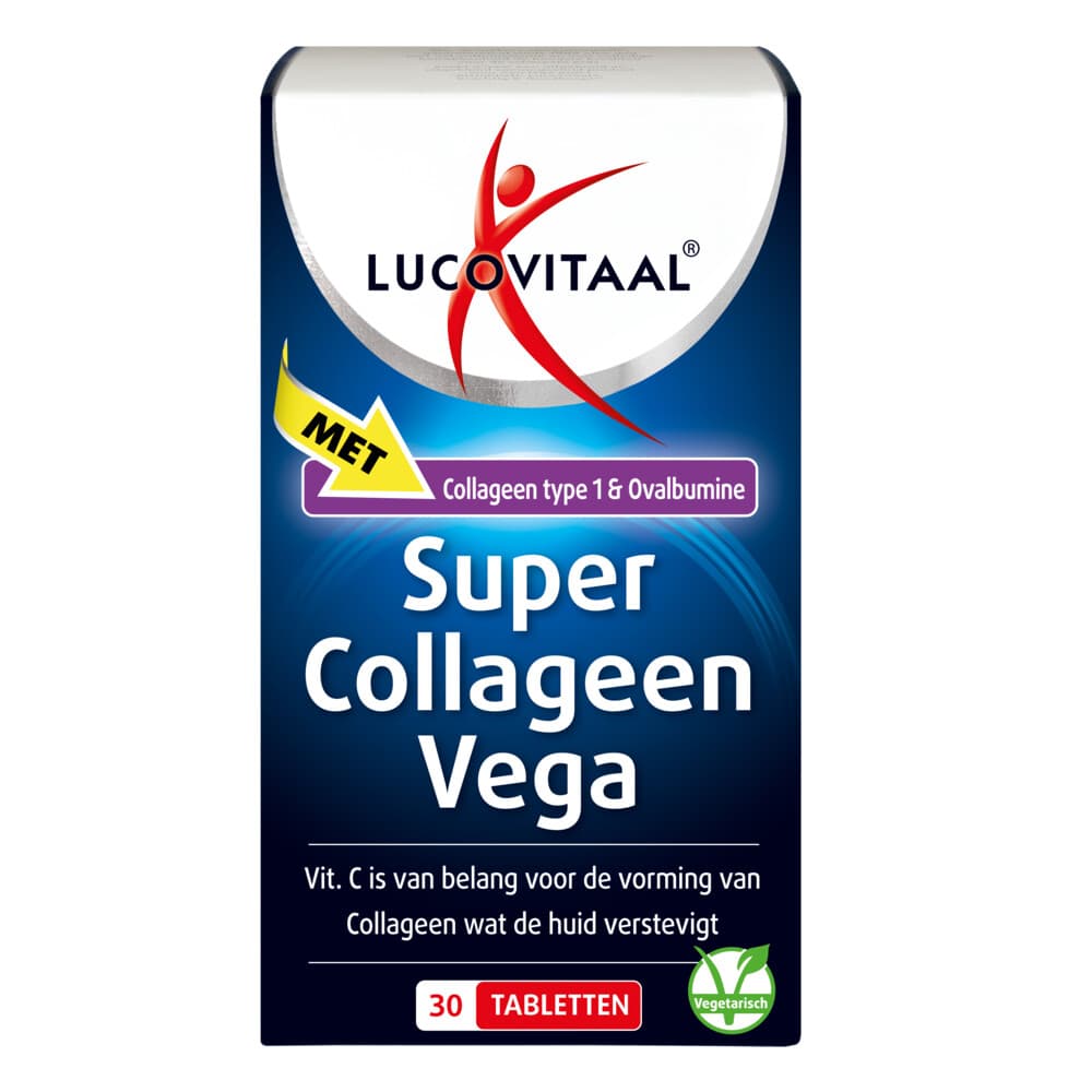 Gratis Verzending: 3x Lucovitaal Collageen Vega Super 30 tabletten