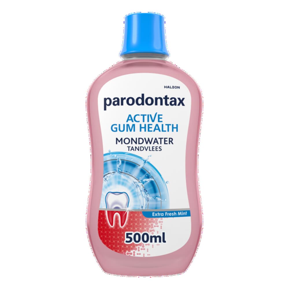 8x Parodontax Active Gum Health Mondwater Extra Fresh 500 ml