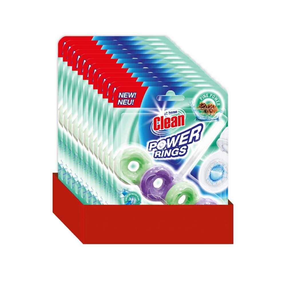 12x At Home Toiletblok Power Rings Pine 40 gr