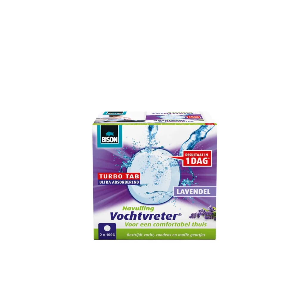 Bison Vochtvreter Turbo tab Lavendel 100 gr