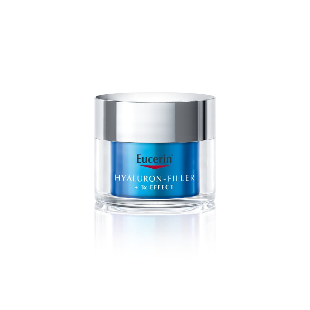 3x Eucerin Hyaluron-Filler + 3x Effect Hydratatie Booster Nacht Gel Crème