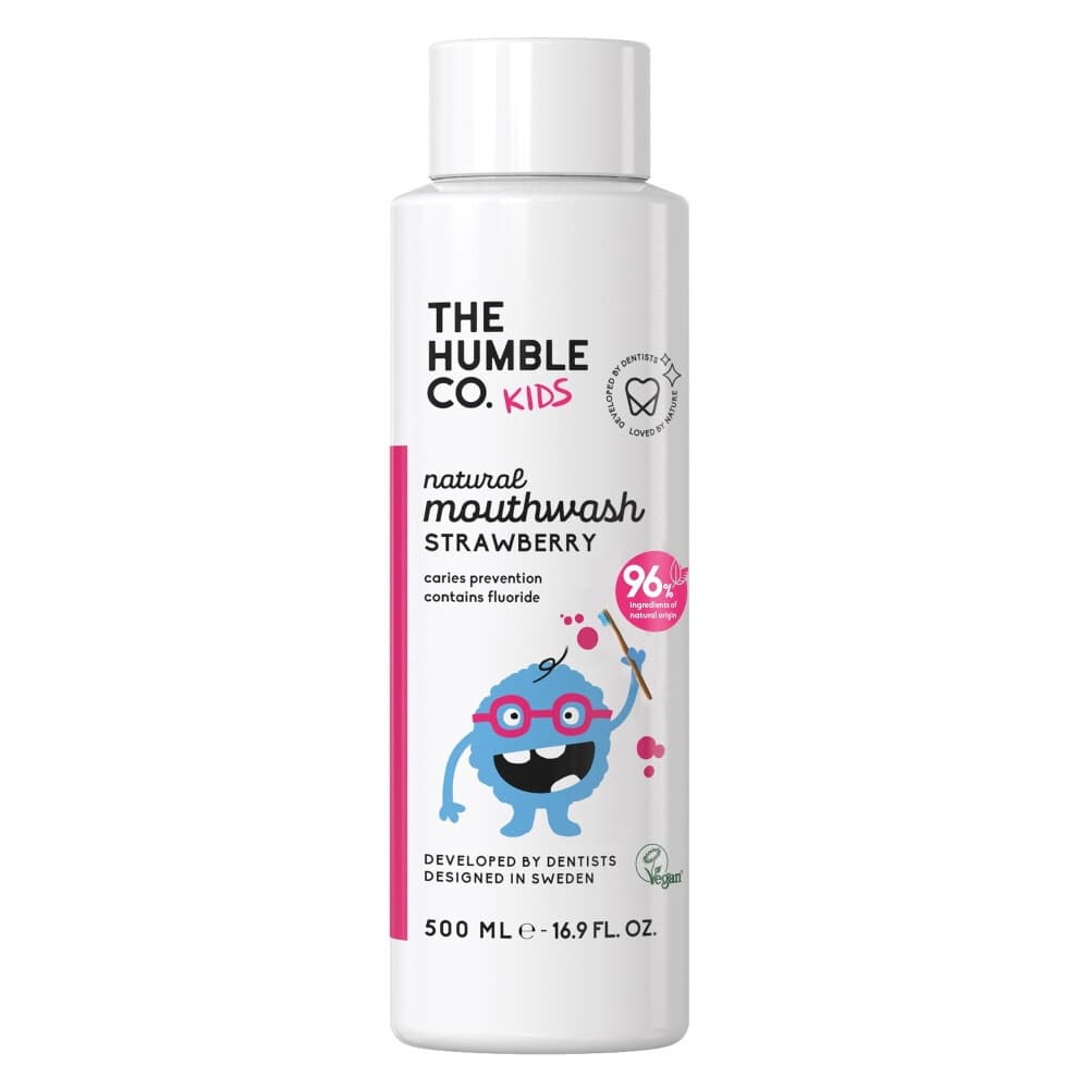 Humble Brush Mondwater Strawberry Kids 500 ml