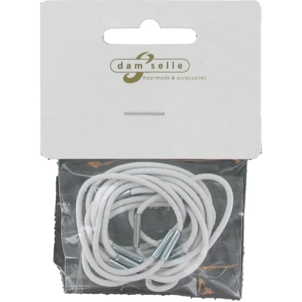 Damselle Elastiek Wit Klein 12 stuks