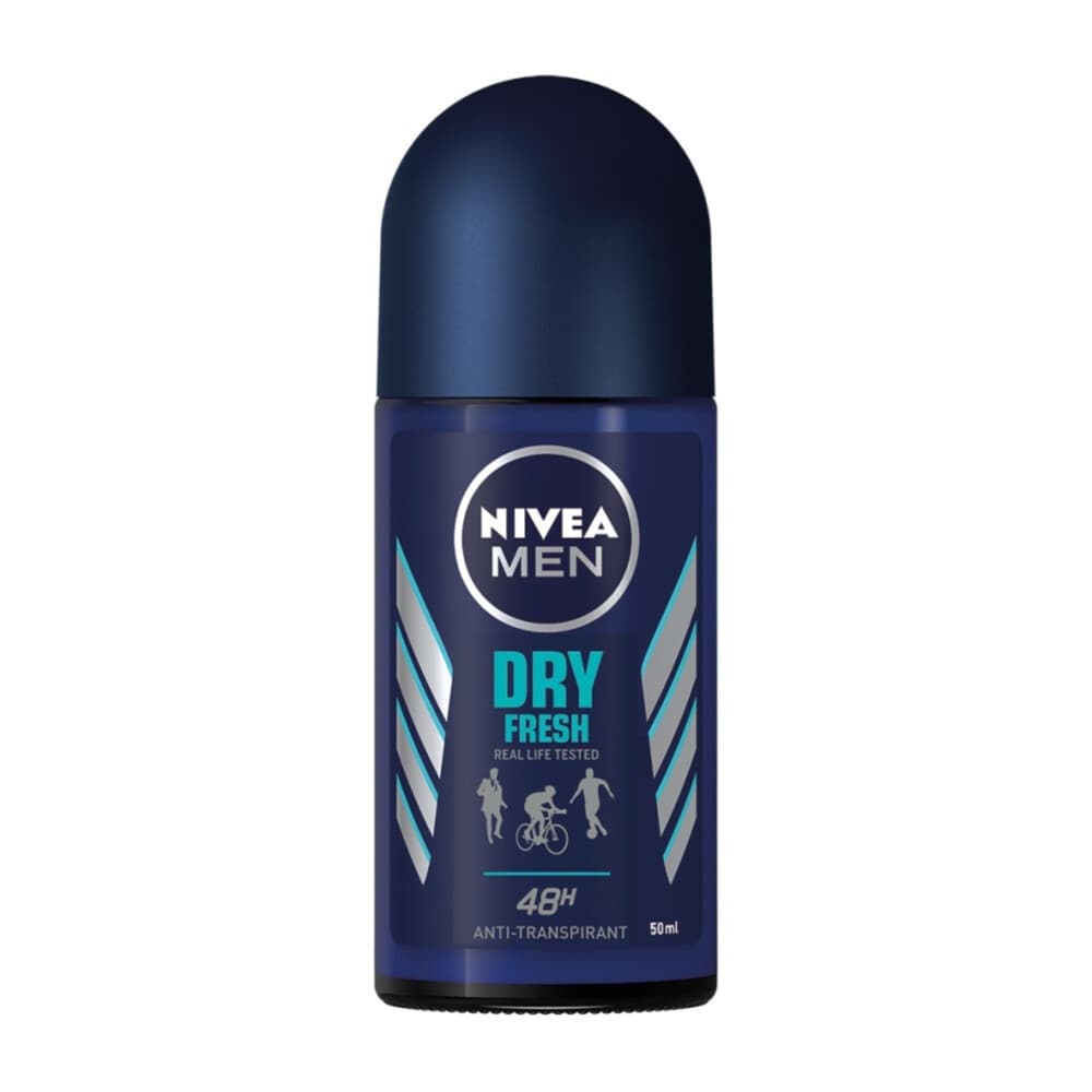 3x NIVEA Men Deodorant Roller Dry Fresh 50 ml