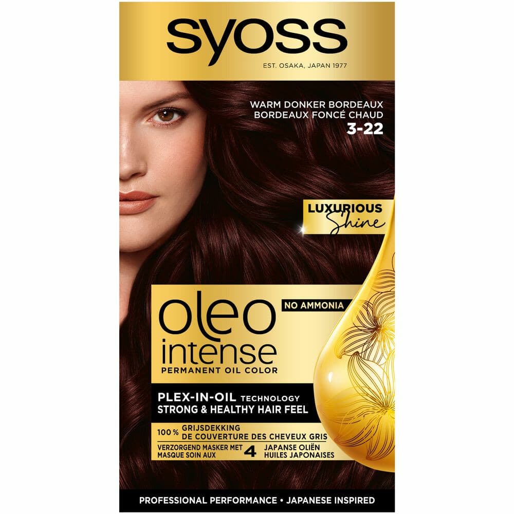 Syoss Oleo Intense Haarverf 3-22 Midnight Bordeaux