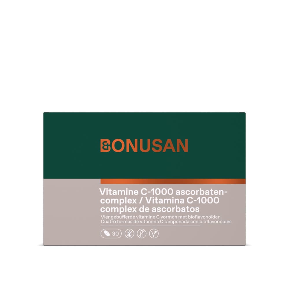 Gratis Verzending: Bonusan Vitamine C-1000 ascorbatencomplex Blisterverpakking 30 tabletten
